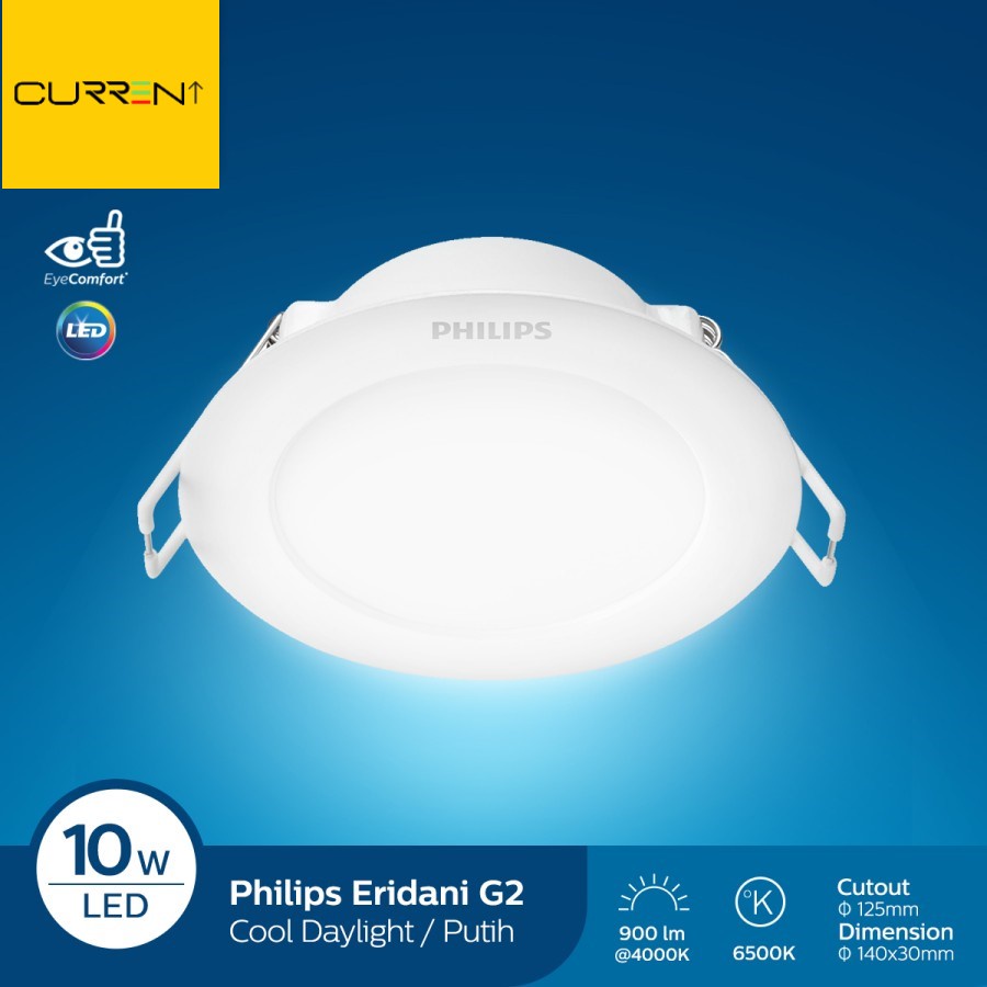 Lampu Downlight LED Philips 10W Eridani