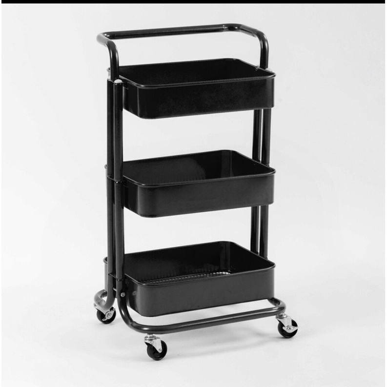 TROLI SALON UTILYTI CART ROLLING 3 TIER  SERVICE TROLL RAK SERBAGUNA
