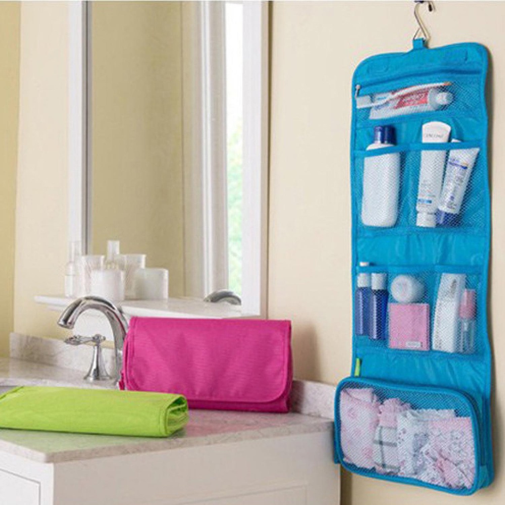 TOILET ORGANIZER BAG / TAS PERALATAN MANDI MAKEUP TRAVEL MATE