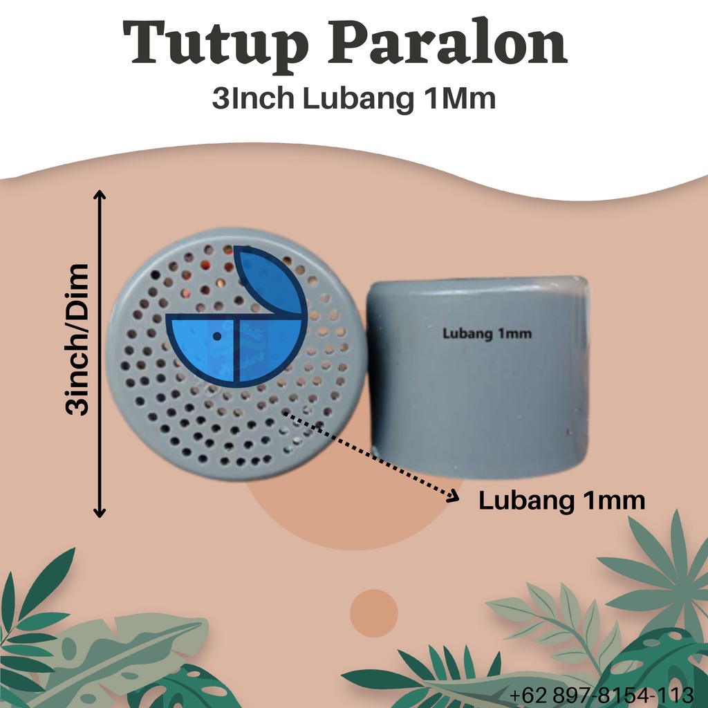 Promo Termurah Tutup Paralon 3Inch Lubang 1Mm Kualitas Super