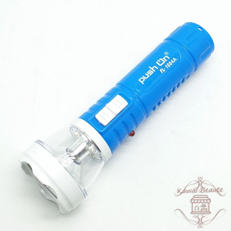 Push On FL-1004A Senter 1X0.5Watt + 4 LED CAS Emergency Multi Fungsi