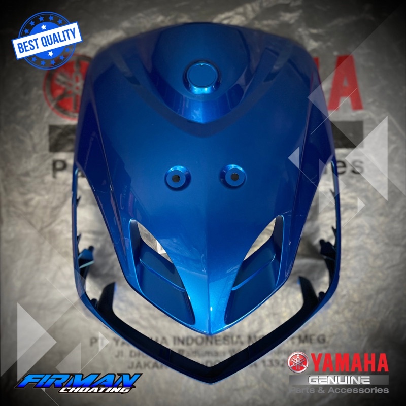 BODY DEPAN DASI MIO SMILE BIRU SAPHIR SAFIRE ORIGINAL 28D-F8311-00-P3