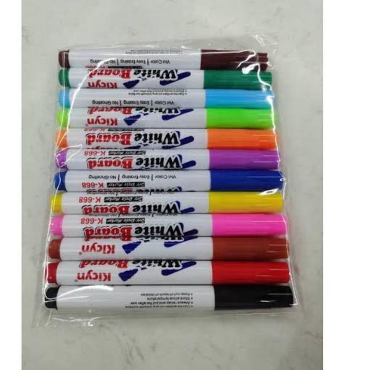 

☝ Spidol Magic Marker Isi 12 Pcs / Spidol Mengapung Di Air / Spidol Ajaib / Spidol White Board ↶