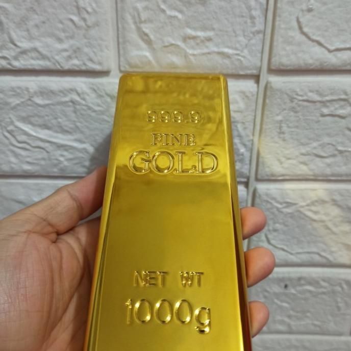 New Mainan Emas Batangan 1000G Palsu Original Baru