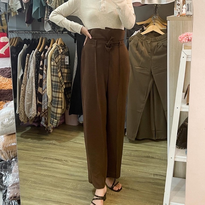 BEFAST- ZRX CELANA KULOT ZAHRA / KULOT CRINCLE HIGHWAIST 4 STYLE LYRA / Fashion Kekinian Remaja ABG / Kulot HW Trendy / Celana Kulot Ikat Model Terbaru / Pakaian Casual Remaja Wanita / Outfit Ala Wanita Korean Style / Celana Panjang Polos Formal