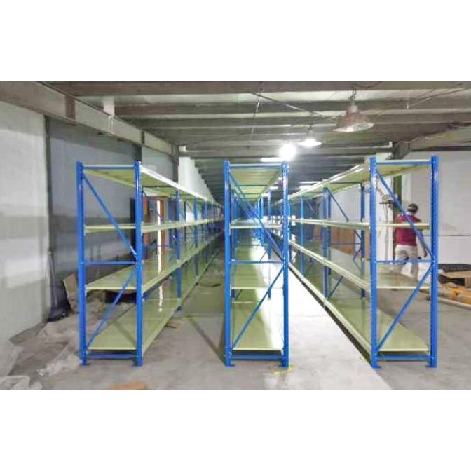 Rak Gudang Medium Duty 500 Kg Tinggi 2 Meter . Rak Besi Serbaguna