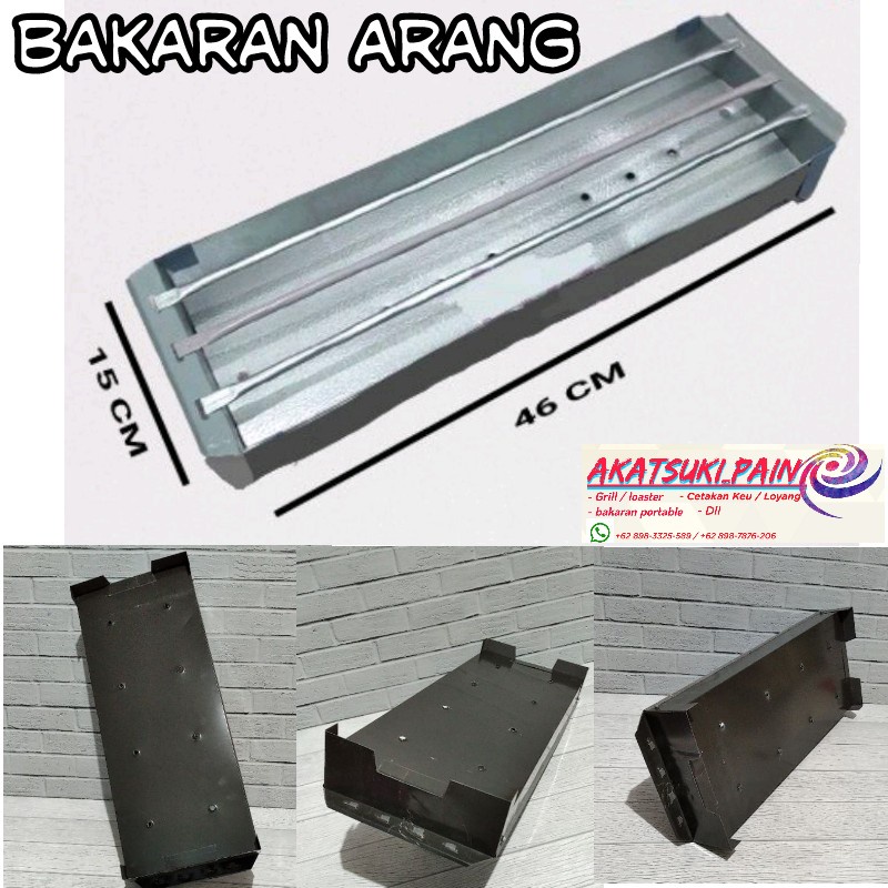alat pemanggang bakaran sate panjang 45cm