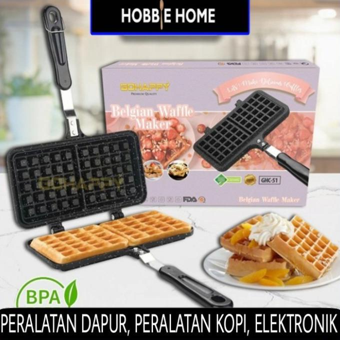 Waffle maker gohappy Belgian waffle