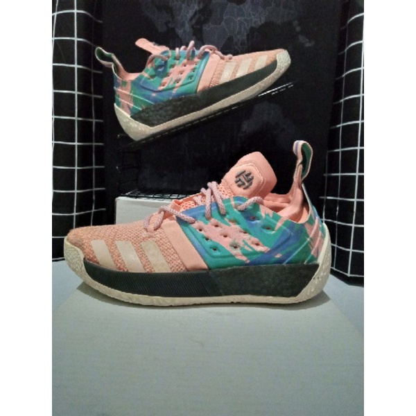 sepatu adidas harden vol 2 melon size 40 insole 25 - sepatu adidas harden second