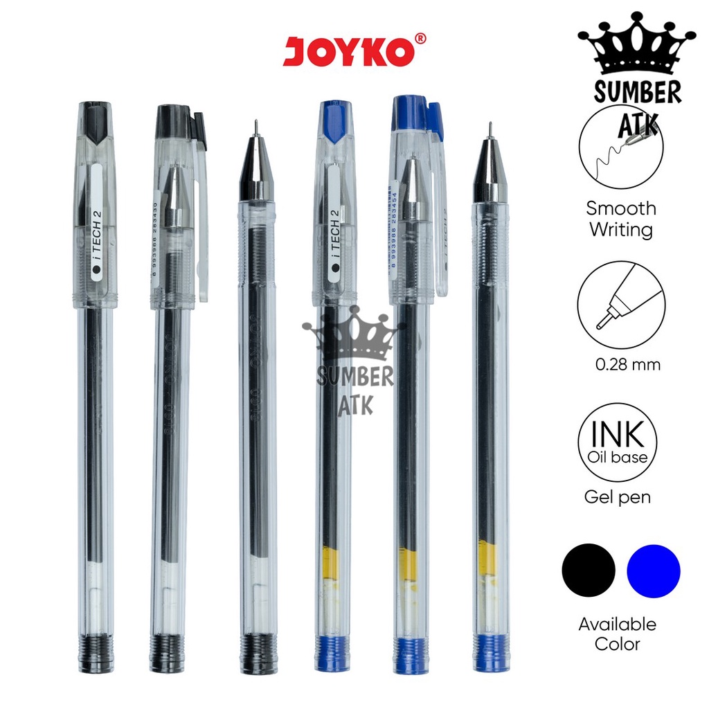 

Gel Pen Pulpen Pena Joyko GP-266 iTech 2 0.28 mm