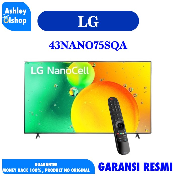 LG 43NANO75SQA 4K NanoCell 43 Inch Smart TV 4K LG 43NANO75 Nano Cell