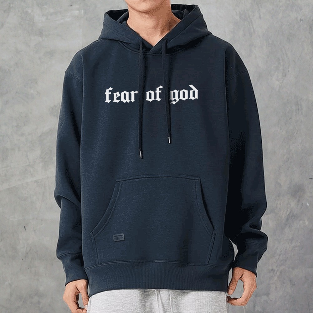 Parisdivarious Sweater Hoodie Jemper Fear Of God Bahan Fleece Size S - XXL (Pria &amp; Wanita)