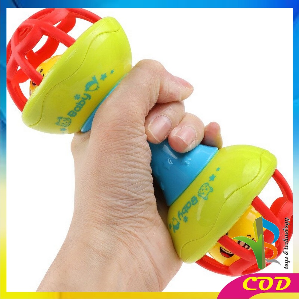 RB-M11 Mainan Bayi Rattle Stick Bunyi Kerincingan Baby Soft Teether Gigitan Bayi BPA Free