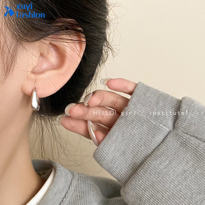 Fashion Hoop Earring Emas Perak Anting Kecil Untuk Perhiasan Wanita Aksesoris Fashion