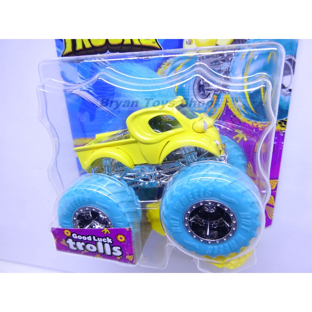 Hot Wheels Monster Trucks Good Luck Trolls Kuning