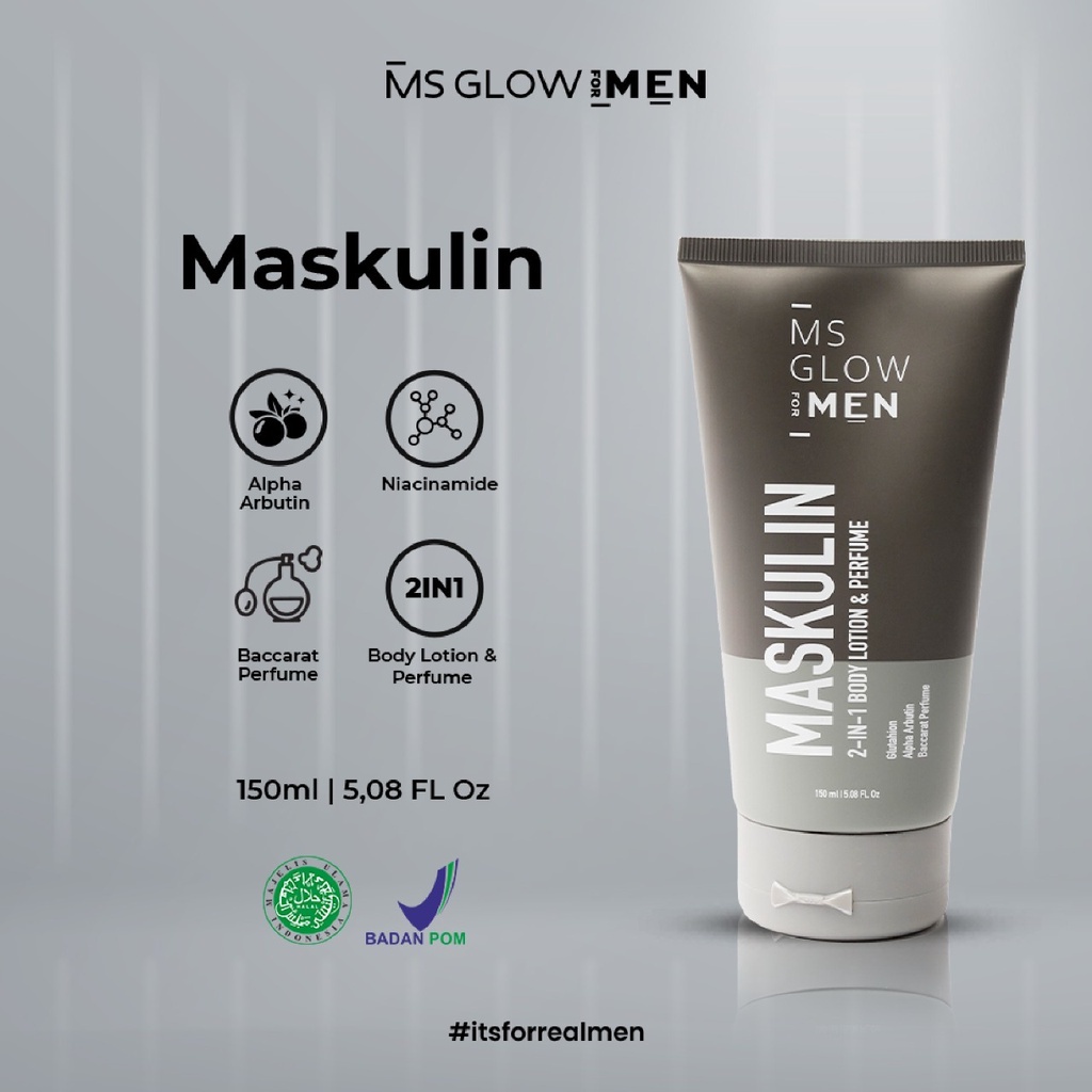 MS GLOW FOR MEN Sunscreen Spray + Maskulin