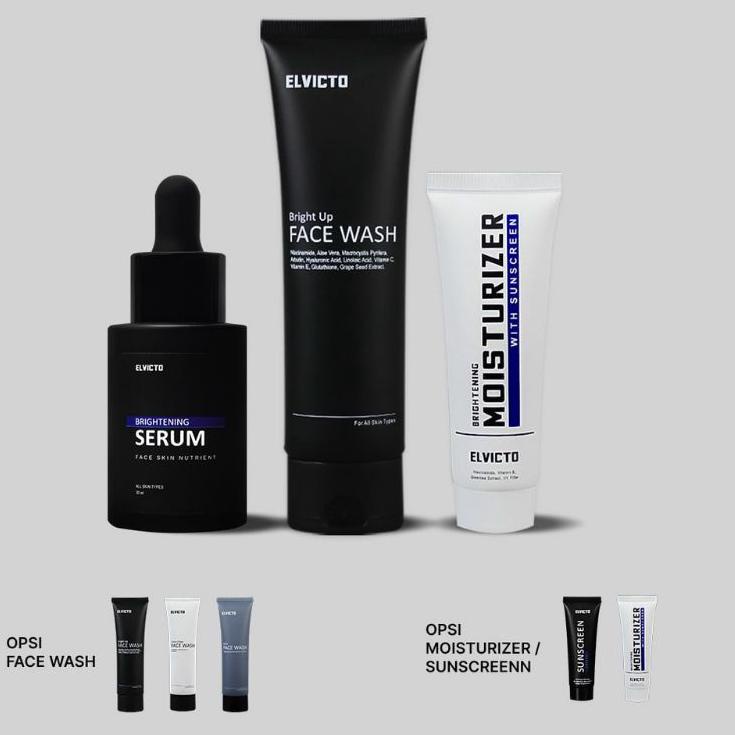 ⇭ ELVICTO PAKET BASIC / ELVICTO SERUM / ELVICTO SABUN MUKA / ELVICTO MOISTURIZER 𝕬