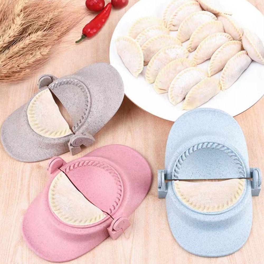 Preva Dumplings Maker Alat Model Jiaozi Aksesoris Dapur Cetakan Tempel Dumpling Mold