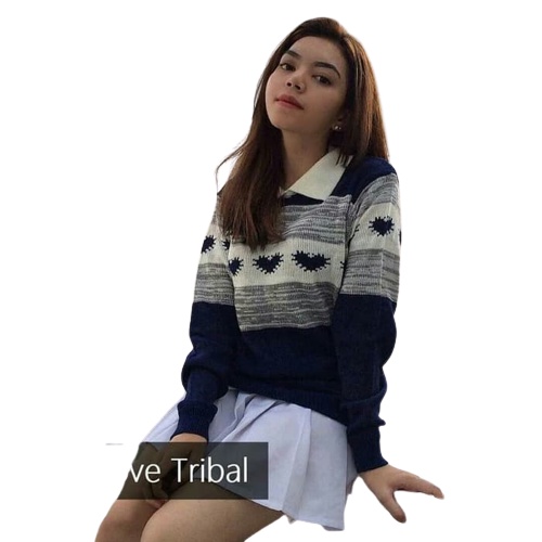 ZAHRA - Atasan Sweater Rajut Wanita BieBie Love Tribal