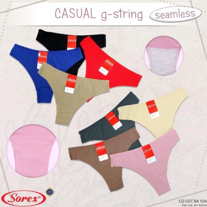 Celana dalam Wanita G string Seemless 106 Sorex