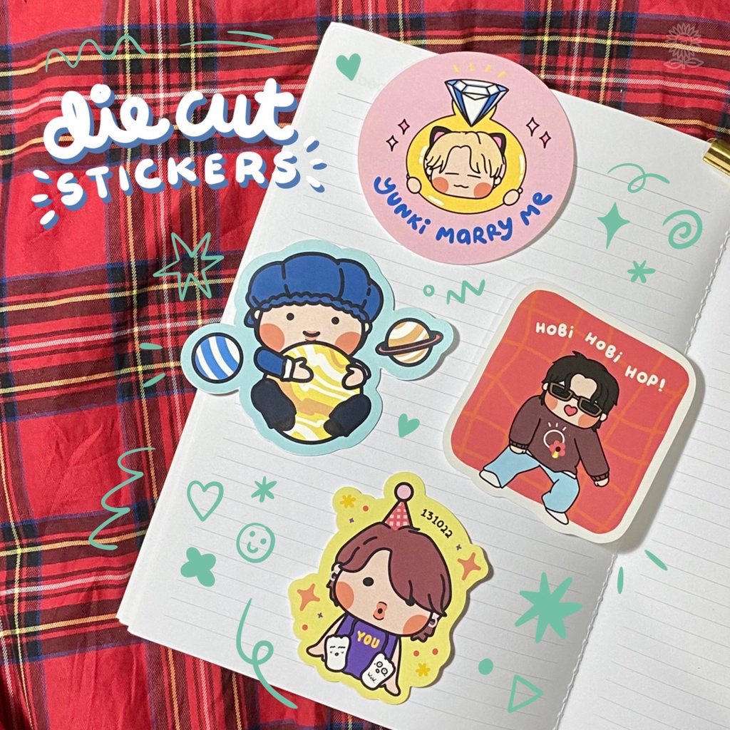 

[min. purchase 2pcs] single die cut stickers by h0bbab0bba