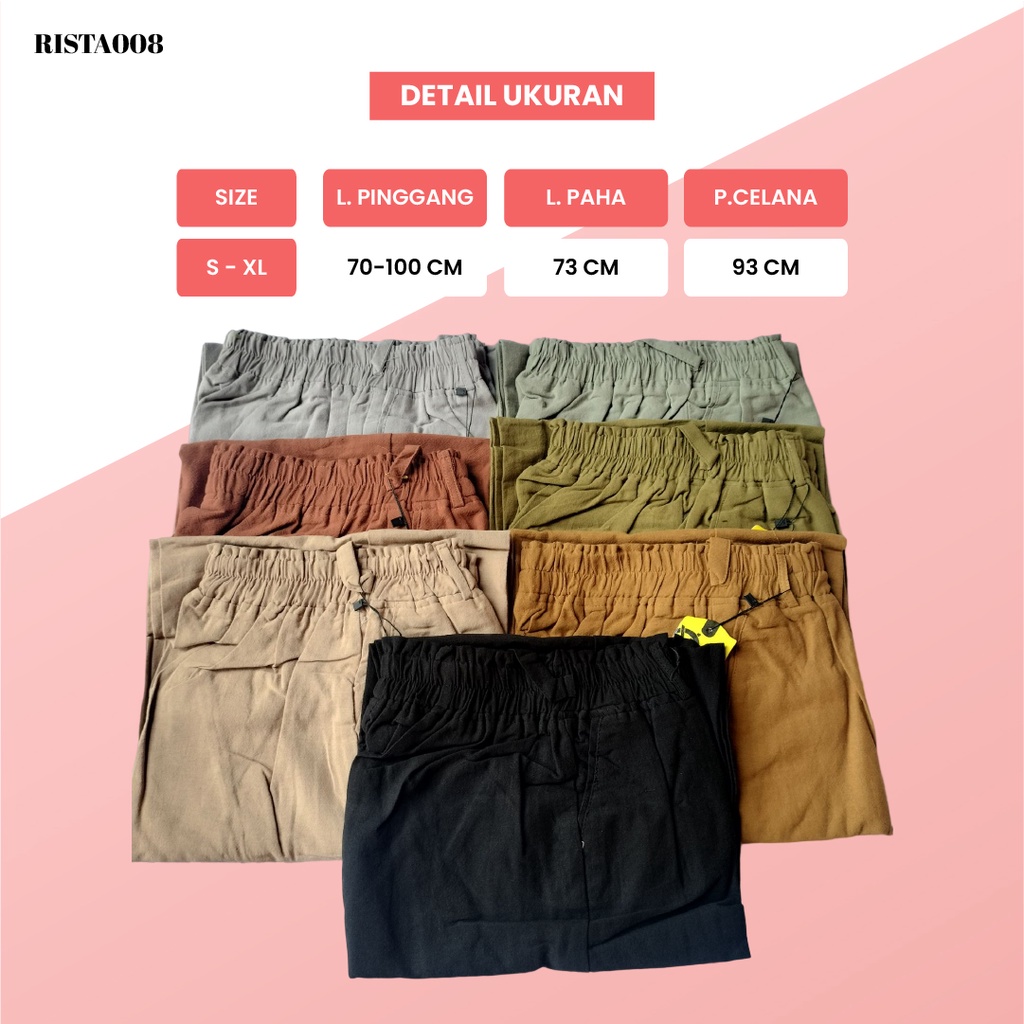 Highwaist Pants Kulot Linen Angel Celana Panjang Wanita Kekinian Outfit Kekinian Terbaru