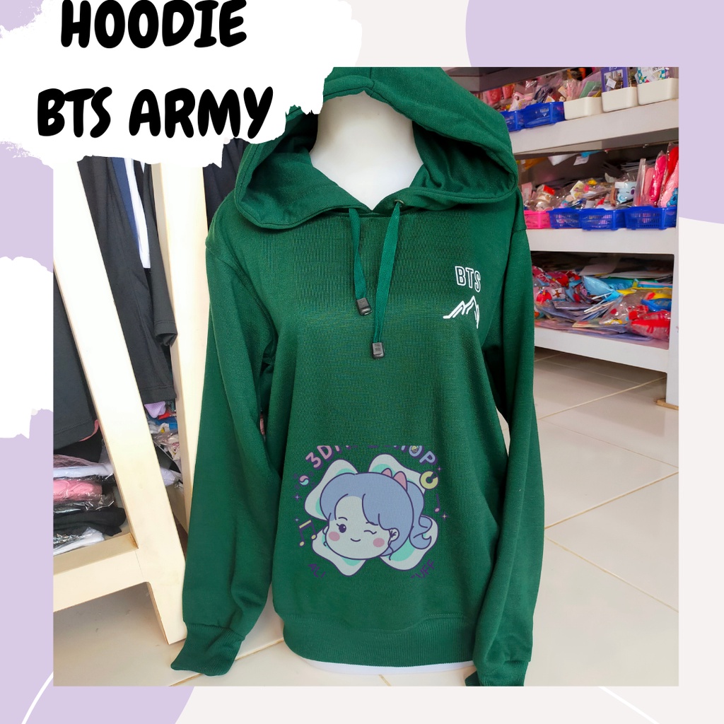 JAKET HOODIE SWEATER BTS ARMY