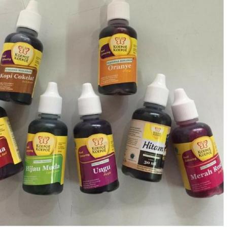 

limited Edition✔️1 set pewarna makanan tetes 30 ml merk koepoe 13 pcs|KD1