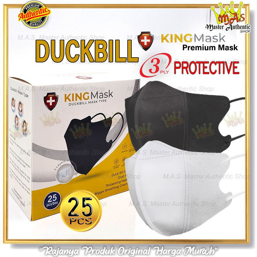 25 PCS MASKER DUCKBILL GARIS KING MASK 3 PLY KING MASK DUCKBILL