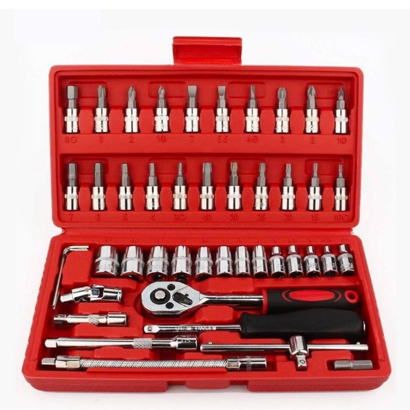 kunci sok set reparasi - Hand Toolset / Tool Kit Set / Toolkit Toolbox / Obeng set / toolkit sepeda