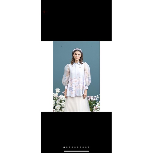 wearing klamby verdant blouse peppermint