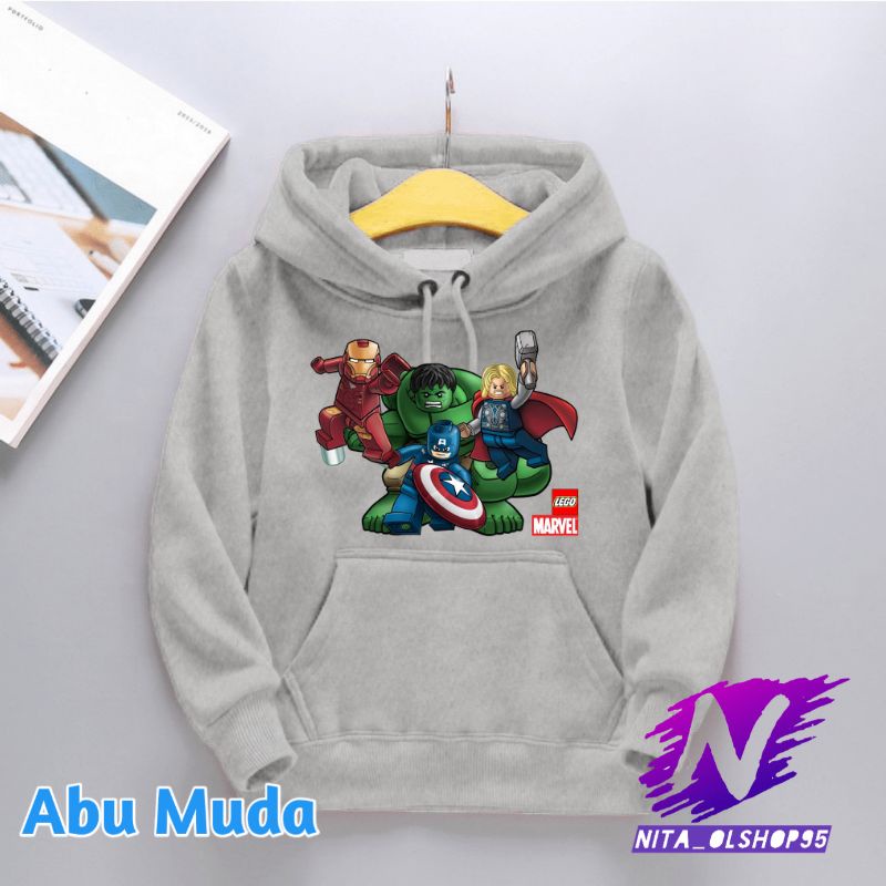 lego marvel hoodie sweater anak lego marvel avengers