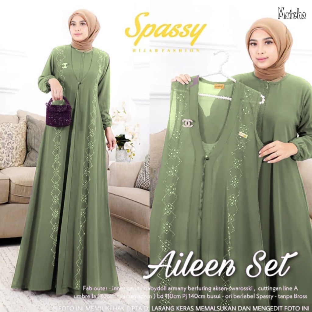 AILEEN SET MAXY + OUTER KEKINIAN SETELAN WANITA