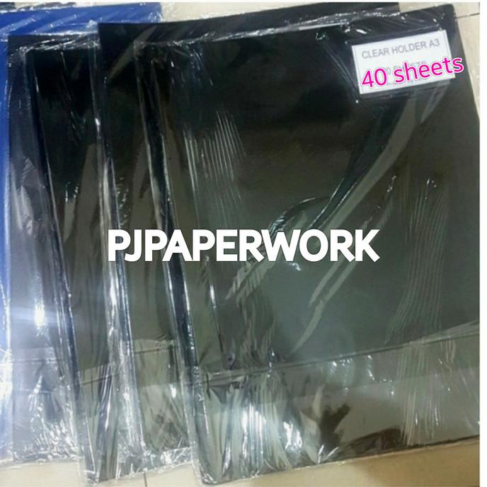 

HRG DISKON Clear holder A3 40 pocket potrait FELIX /display book jual murah