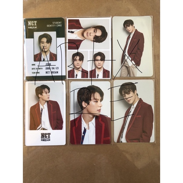 Back to school jeno nct dream b2s 2019 withdrama aladin 11st id card id photo yizhiyu photocard