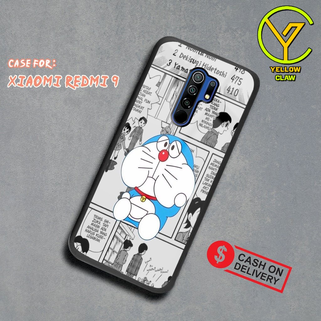 Case Hardcase XIAOMI REDMI 9 Case DORAEMON 2D Case - Cassing Handphone Untuk Pria , Wanita , Dewasa 