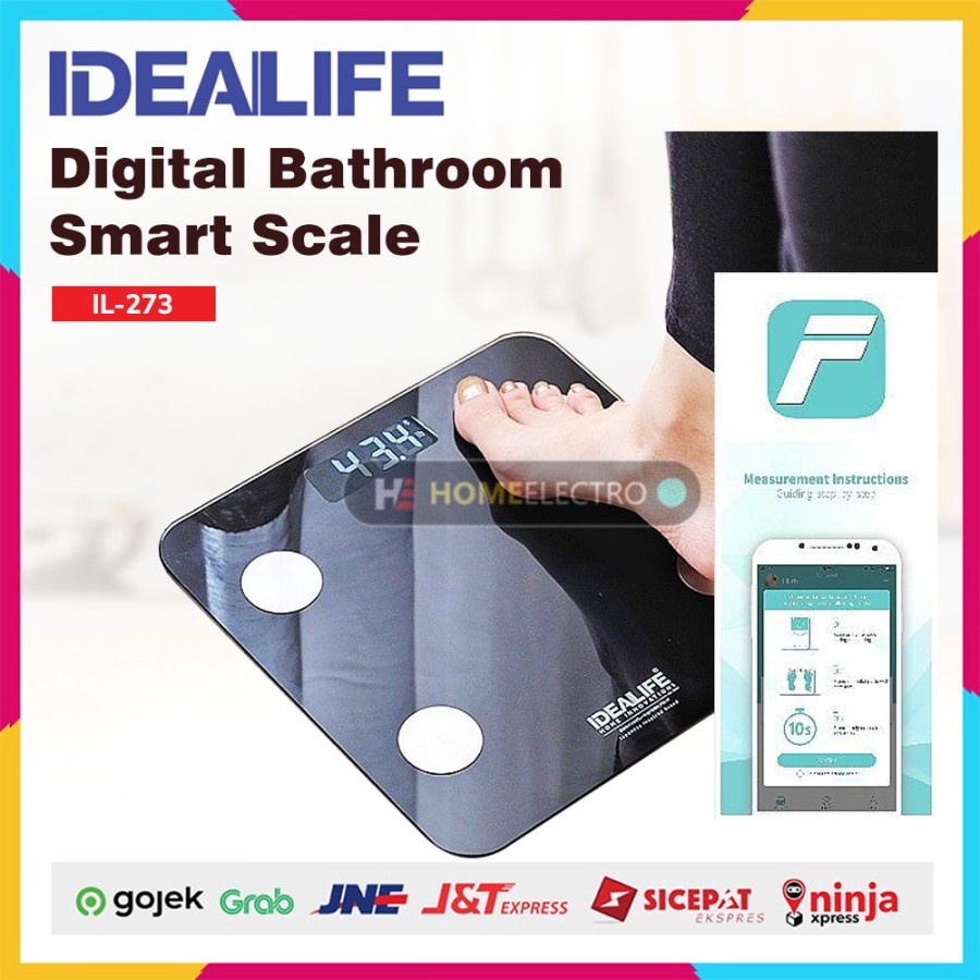 IDEALIFE IL-273 Digital Bathroom Smart Scale - Timbangan Badan Pintar