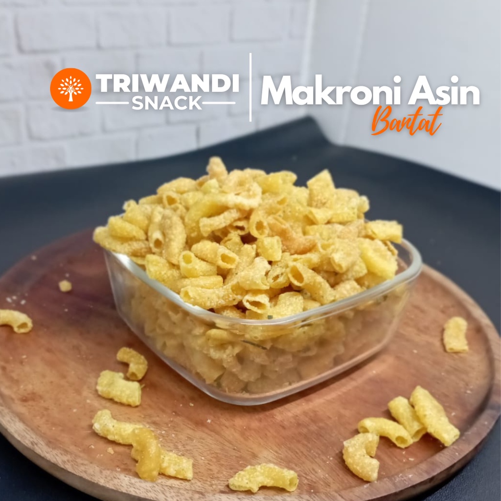 

Makroni Bantat Asin 100 - 250 gr TRIWANDI SNACK oleh oleh bandung