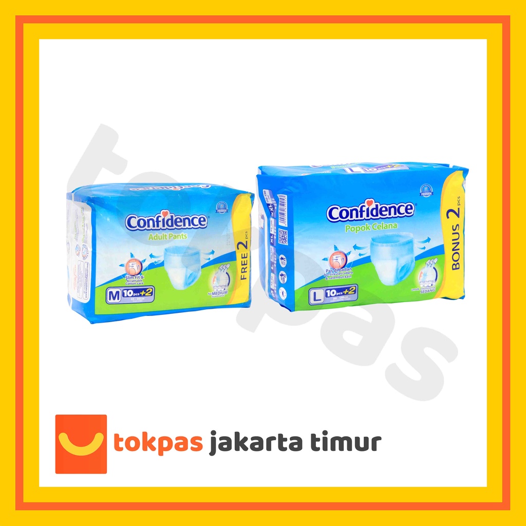 [PANTS] Confidence Popok Dewasa M10 / L10 Ekstra Serap Confidence Premium Pants Popok Celana Dewasa