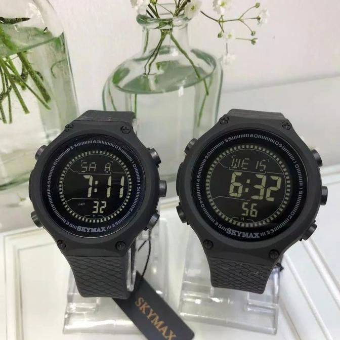Jam Tangan Couple Original Skymax Digital