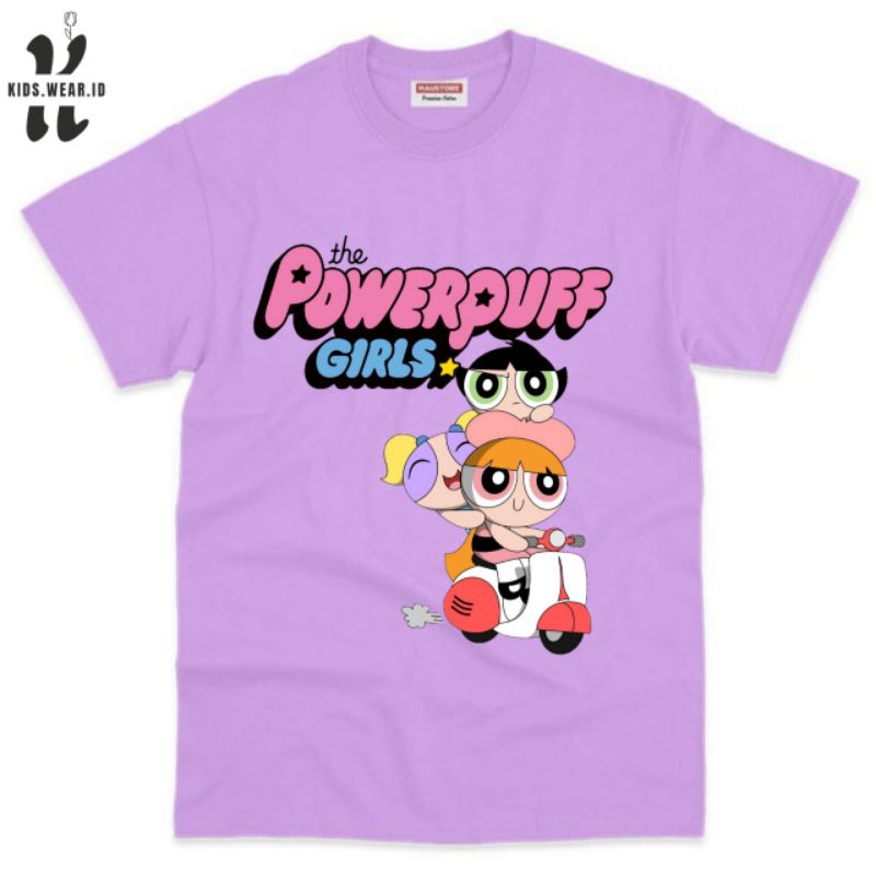 baju anak kaos anak Powerpuff girls atasan anak free nama