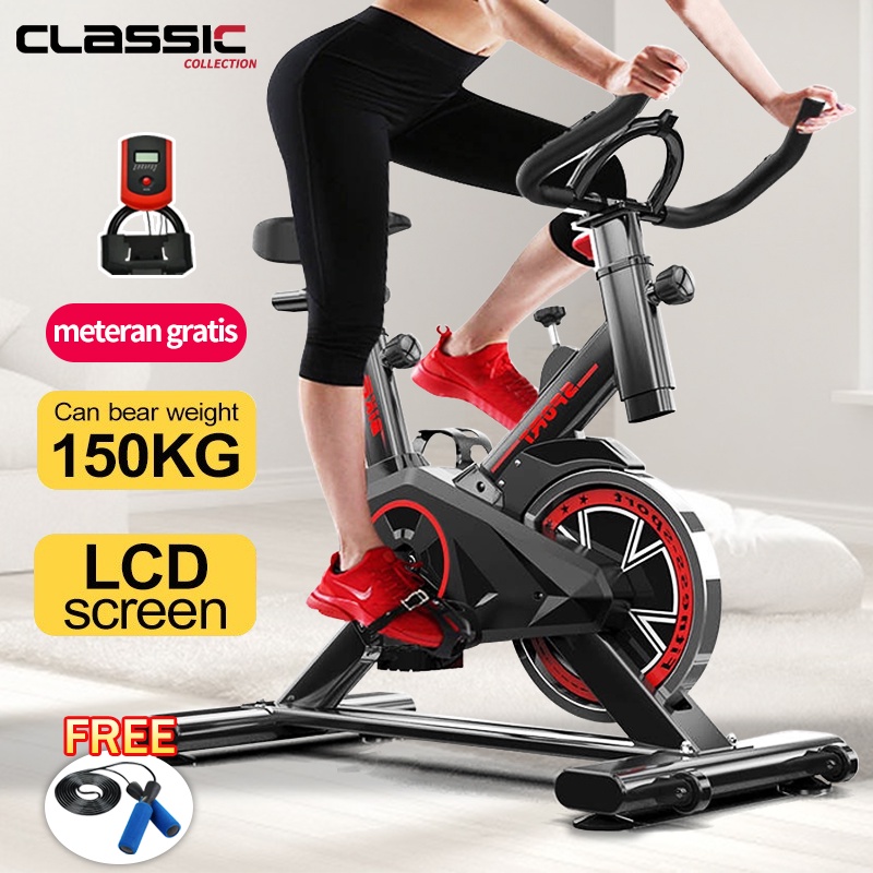 Sepeda Statis/Spinning bike peralatan fitness dalam ruangan yang sangat tenang/Alat Fitness Spinning BikeSepeda Fitness