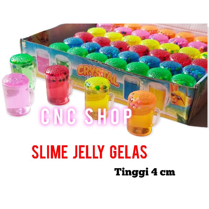 Slime Jelly Boba Cup Mini Import Lucu Warna Random Mainan Slem Anak Murah