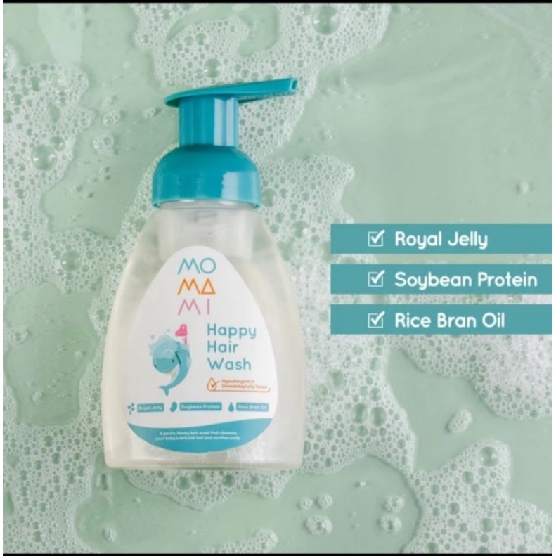 MoMaMi Happy Hair Wash-Shampo  Bayi 250ml exp 11.24