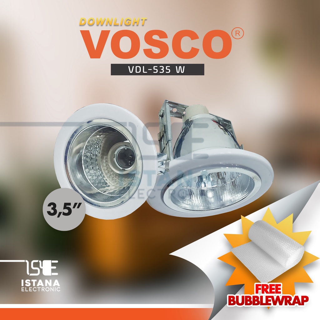 Downlight Lampu Premium Coated Metal 3.5 - 5 inch MATERIAL CHROME Anti Karat, TEBAL, BEST SELLER E27