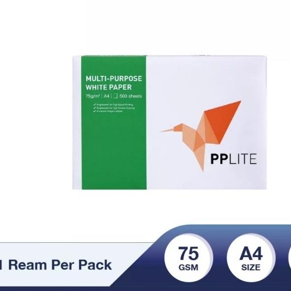 

kertas HVS A4 75 GSM PP lite multi purpose white A4 75 gram