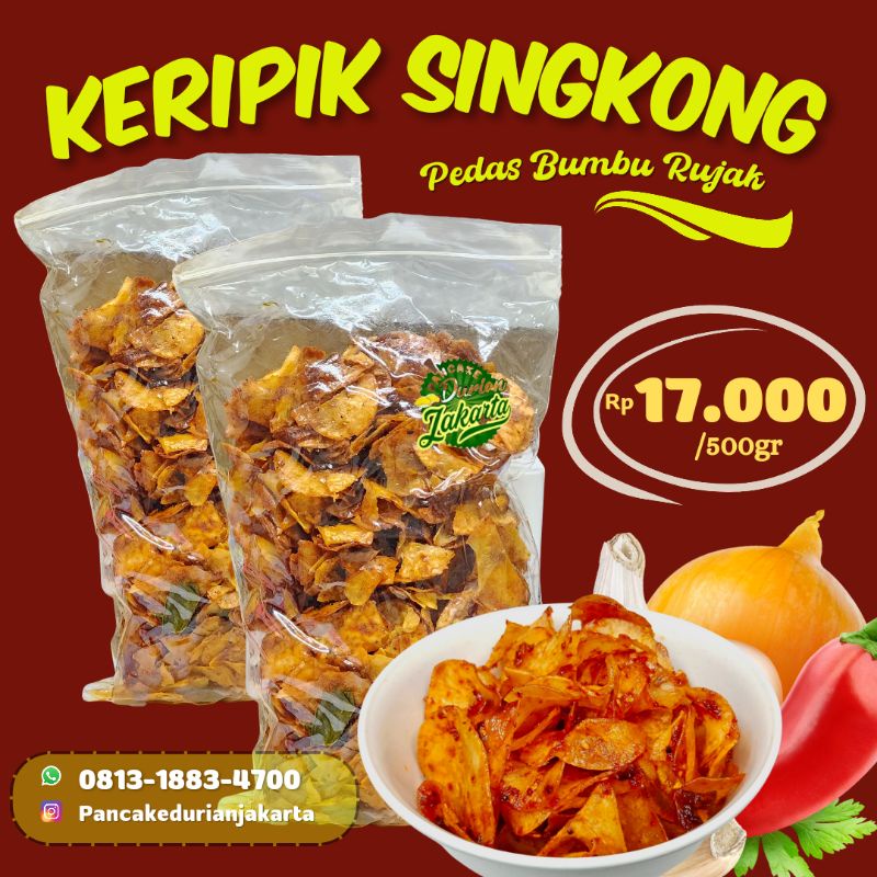 

Snack - Keripik singkong balado viral 500gr