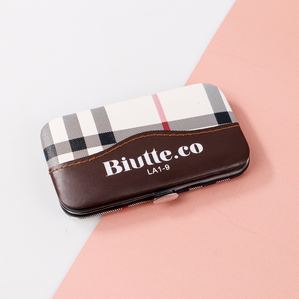 BIUTTE.CO Set Alat Perawatan Kuku Telinga Alis 7 PCS - Beige - OMHR72BE