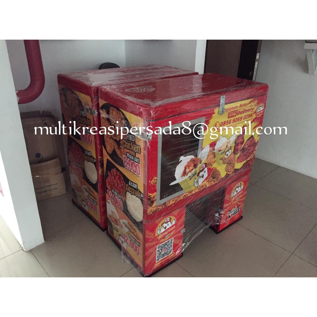 Box Motor Delivery/Pizza Delivery Box dari Fiberglass