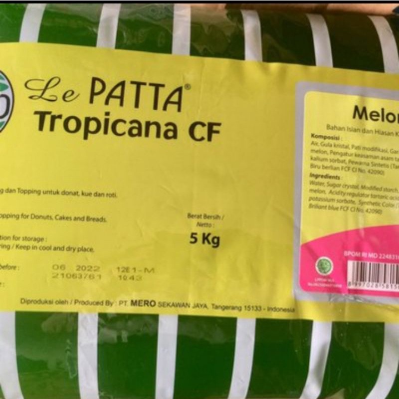 

Selai Melon Lepatta Topkita 5kg